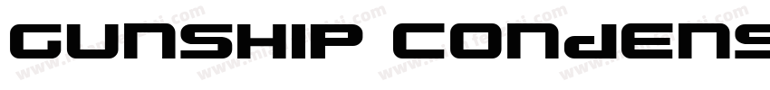 Gunship Condensed It字体转换
